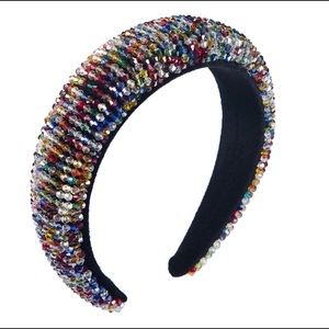 Thick Multi-Color Beaded Headband